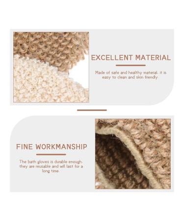 Beaupretty 2PC Jute Exfoliating Bath Mitts - Natural Body Peeling Gloves for Spa & Deep Cleaning - Buy Online on GoSupps.com