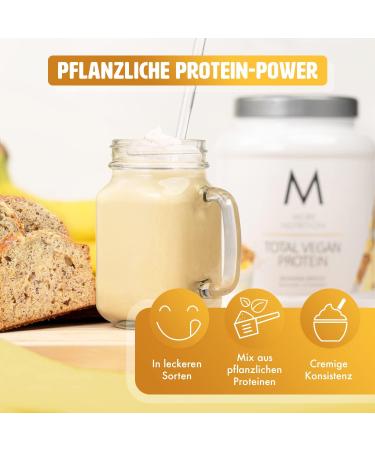 Buy MORE NUTRITION Total Vegan Protein - Banana Bread Flavor - 600g | High Protein Plant-Based Supplement for Fitness and Health - Buy Online on GoSupps.com