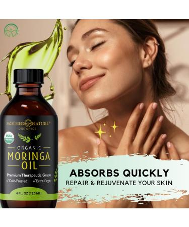 Nourish & Strengthen Hair from Inside Out with Moringa Oil & Capsules - Mother Nature Organics - Healthy Hair Growth - Buy Online on GoSupps.com
