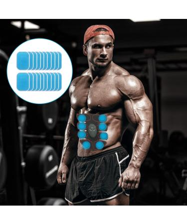KSvaye 60 PCS EMS Gel Pads for Abdominal Muscle Trainer | Hydrogel Pads for Six-Pack & Belly Training | Replacement for Electrical Muscle Stimulation Devices (60x40mm) - Buy Online on GoSupps.com