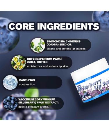 Gommage pour les l vres la myrtille 30 g Masques et Gommages pour Les L vres Exfoliants et Traitements pour Les L vres Kits de Soins pour Les L vres Gerc es et S ches - Buy Online on GoSupps.com