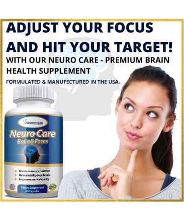 Neuro & Brain Care Extra Strength Brain Supplement for Memory Focus & Clarity - Boosts Memory Function Intelligence Levels & Focus Premium Brain Health Supplement for Men & Women 60 Capsules - Buy Online on GoSupps.com