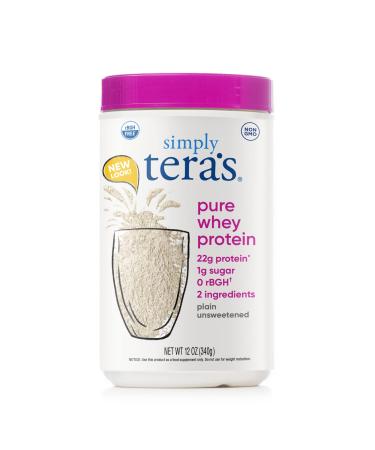 teraswhey Simply Pure Whey Protein, Bourbon Vanilla, 12 oz, Package May Vary