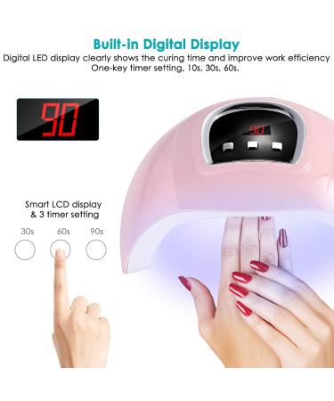 Queen.y 54W LED UV Nail Lamp | 18 LED Gel Polish Dryer with Timer | International Shipping Available - Buy Online on GoSupps.com