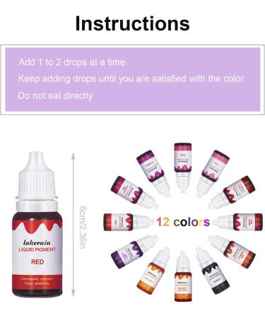 Stronrive 12 Colors Lip Gloss Liquid Pigment - DIY Lipstick Cosmetic Dye for Lip Gloss Production - Buy Online on GoSupps.com