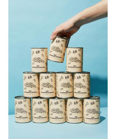 Buy KoRo Organic Black Beans in a Can - 12 x 240g | Premium Quality International Shipping Available - Buy Online on GoSupps.com