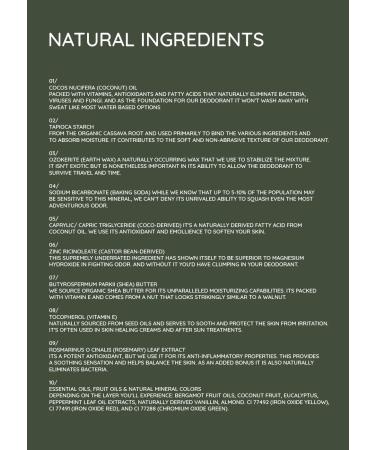 Nevo Multi Scent Organic Deodorant Stick | Vegan & Aluminum Free | Baking Soda, Coconut Oil & Shea Butter | N C1 Mint, Coconut, Citrus 2.65 oz - Buy Online on GoSupps.com