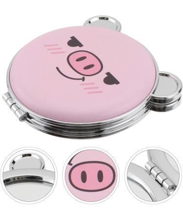 1pc Folding Vanity Mirror Makeup Mirror Small Pig Compact Mirror Cosmetic Pocket Mirror Compact Mirror for Women Compact Hand Mirror Pocket Mirror for Women Cartoon Miss Animal Abs - Buy Online on GoSupps.com