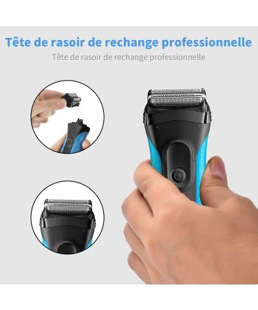Men's Cordless Electric Shaver Head Compatible with Braun 3-32B 3040s 3000s 3050cc 3010a 3070cc 3080s 3090s 310s 30 - Buy Online on GoSupps.com