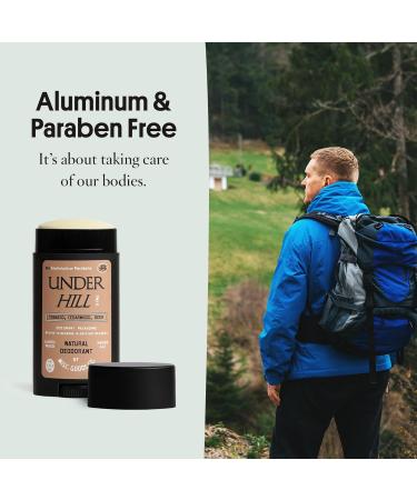 All Natural Deodorant For Men | All Day Odor Paraben Free & Aluminum Free Men's Deodorant | Skin Safe Natural Extract of Coconut Oil Shea Butter & Baking Soda | Underhill -2.6 Oz - Buy Online on GoSupps.com