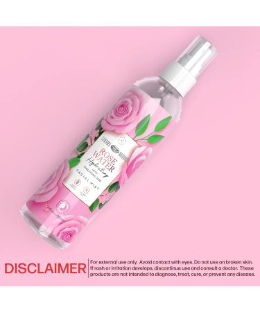 Anti-Aging Rose Water Hydrating Facial Mist - 8 oz | Vegan Paraben-Free Fragrance-Free 99% Naturally Derived | Shop Internationally - Buy Online on GoSupps.com