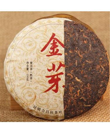 100g Chine Th Puer Th Cuit Pu-erh Golden Bud Th Puerh Aliments Verts Sans Gras