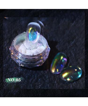 Buy 2 Jar Nail Powder Set Aurora & Mermaid Dazzling Glitter for DIY Nail Art | Glazed Donut Mirror Effect Powder & Sponge Stick - International Shipping - Buy Online on GoSupps.com