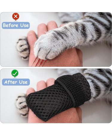 Claw Covers for Cats - 4 Pack Breathable Mesh Paw Caps | Scratch Protection & Fur Care (Medium) - Buy Online on GoSupps.com