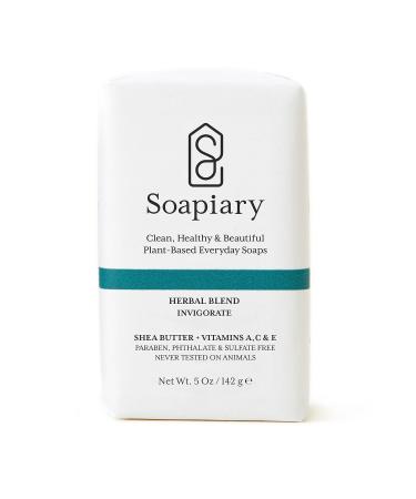 SOAPIARY Luxury Triple Milled Soap Bar - Natural Vegan Plant-Based Hypoallergenic Bath Soap - Herbal Blend | Single Bar - Buy Online on GoSupps.com