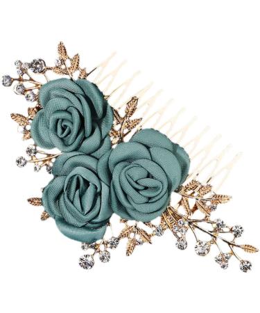 FRCOLOR Comb Rose side comb wedding bridal headpieces tiaras for girls big combs for women rhinestone barrettes for women headpiece for bride wedding headpiece bow tie alloy hair Wedding - Buy Online on GoSupps.com