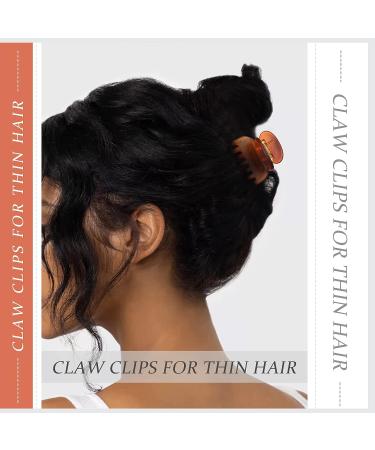 12 Pcs Small Claw Clips for Thin Hair 1.6'' - Matte Cute Hair Clips for Women - Double Row Teeth Jaw Clips for Hair - Non Slip Strong Hold Hair Claws - Multicolor-2 - Buy Online on GoSupps.com