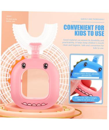 Partykindom 4-Piece U-Shaped Silicone Toothbrush Set for Kids Portable & Sweet Design for Baby Oral Care - Buy Online on GoSupps.com