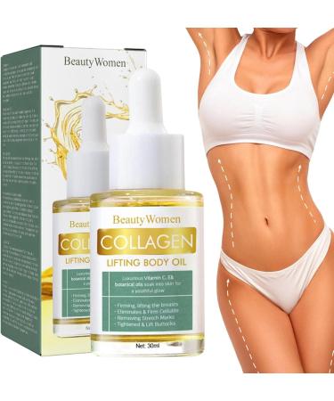 Collagen Lifting Body Oil 30 Ml Optimum Oil Firming Body Oil Collagen Anti-Wrinkle & Anti-Aging Facial Care Jojoba for Neck Cleavage - Buy Online on GoSupps.com