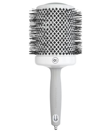 Olivia Garden Expert Blowout Shine Hairbrush | White & Grey | 80 - Perfect for Smooth Shiny Hair | International Shipping Available - Buy Online on GoSupps.com