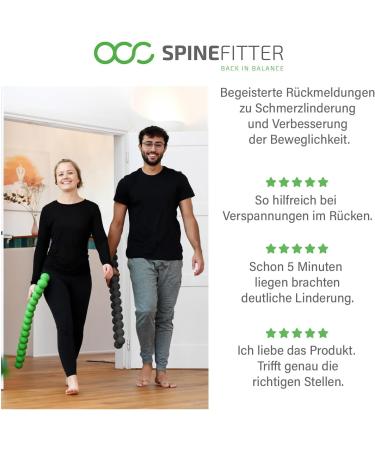 Spin Fitter by Sissel Anthracite - Effective Massage Device for Back & Balance | Ideal for Pilates Yoga | Relieve Tension & Blockades at Home - Buy Online on GoSupps.com