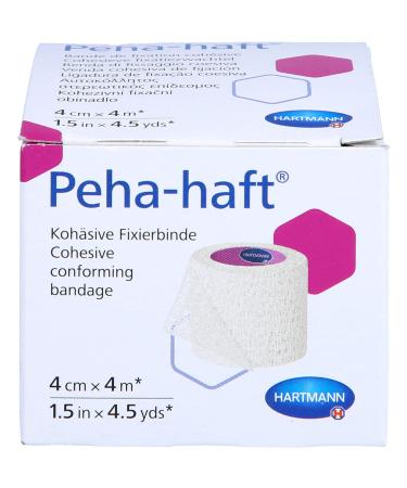 Hartmann Peha Haft 4 cm x 4 m koh sive Fixierbinde 1 pcs. Bandage