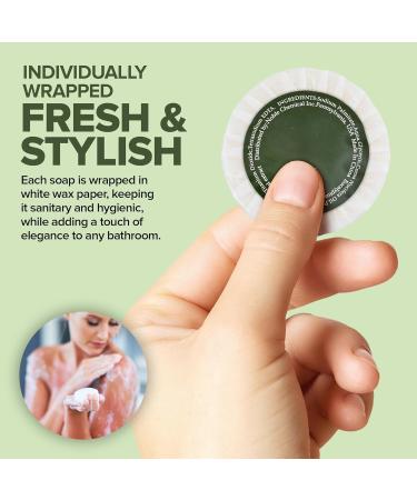 Eco Hotel Soap Bars (400 Count) - Eucalyptus & Lemon Myrtle Essential Oils | Travel Size Guest Soaps | Mini Bulk Pack for Hotels & Resorts - Buy Online on GoSupps.com