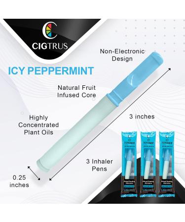 Cigtrus Oral Fixation Relief Oxygen Air Inhaler - ICY Peppermint - Buy Online on GoSupps.com