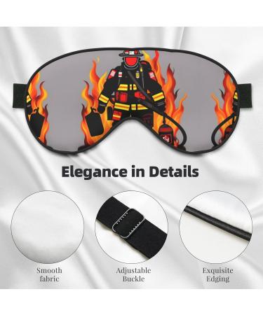 SSIMOO Firefighter Eye Mask | Soft & Breathable Sleep Patch for Women | Perfect for Travel & Relaxation | Black - Buy Online on GoSupps.com