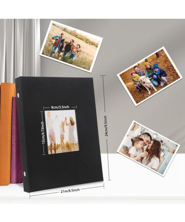 Miaikoe 6x4 Photo Album - Large Capacity Linen Album for 300 Horizontal 10x15cm Photos - Family Wedding Anniversary Memories Book (300 Pockets Black) - Buy Online on GoSupps.com
