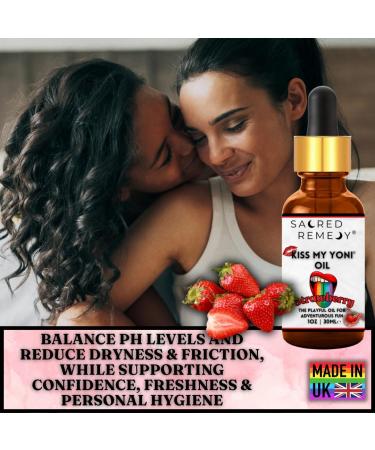 Kiss My Yoni Oil Lotion pour le corps Premium la fraise. Huile de massage non collante 30 ml. V g talien naturel biologique non toxique. - Buy Online on GoSupps.com
