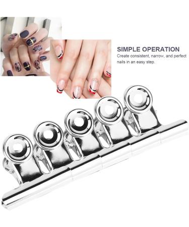 LANTRO JS Stainless Steel Nail Tip Clips 2 1.2 0.7 inches Nail Extension Quick Building Nail Tips Clip Nail Extension Clips Multifunctional Nail Art Accessories - Buy Online on GoSupps.com