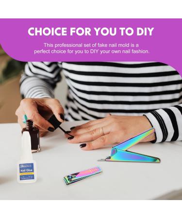 MAGICLULU French Manicure Kit 1 Set Nail Set Halloween Halloween Valentine Day Mothets Day Beginner Nail Tools French Nail Piece Acrylic Manicure Tools Nail Flakes Plastic Hallow 13X7cm Assorted Color 3 - Buy Online on GoSupps.com