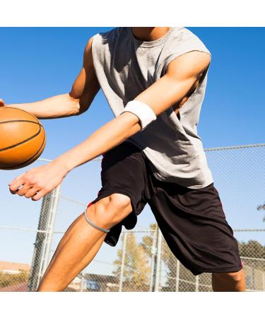 Patellar Tendon Support Strap - Elastic Knee Brace for Sports | Running Basketball Volleyball Football Hiking Tennis (Grey - Buy Online on GoSupps.com