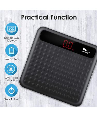 Digital Body Weight Bathroom Scale  High Precision Measurements Scales with Large Non Slip Silicone Platform and LCD Digital Display  400lbs/180kg Capacity (Black) 1-Black - Buy Online on GoSupps.com