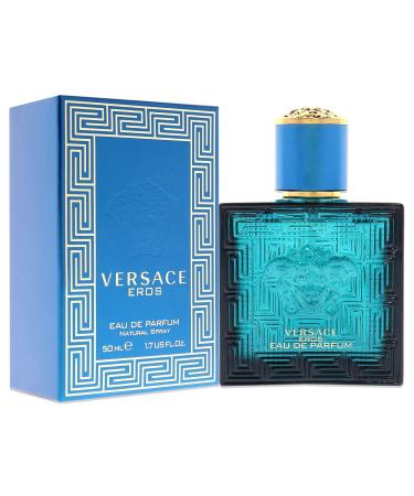 Versace Eros Eau De Parfum Spray Spray for Men 1.7 Ounce Amber Fougere 1.7 Fl Oz (Pack of 1) - Buy Online on GoSupps.com