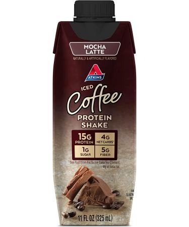 Atkins Gluten Free Protein-Rich Shake Mocha Latte 15 Count - Keto Friendly - Buy Online on GoSupps.com