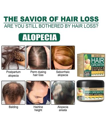 Ginger Hair Growth Ointment - Hair Regrowth Serum for Hair Loss Treatment - Scalp Massage Essence Cream - 30g/1 OZ Sample - Buy Online on GoSupps.com