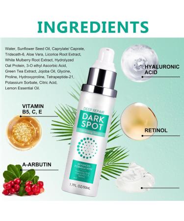 Dark Spot Correcting Glow Serum Korean Dark Spot Correction Serum Skincare Glow Intense Eclaircissant Anti-Stain Cream With Retinol And Hyaluronic Acid Lightening Cream (1) - Buy Online on GoSupps.com