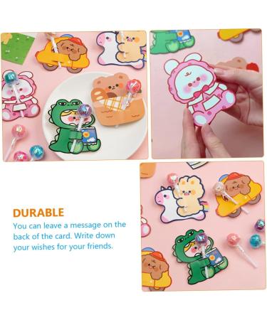 Alipis 120 Pcs Lollipop Card Lollipop Holder Card Greeting Card Decor Lollipops Cartoon Candy Lollipop Holder Vday Party Favors Lovely Candy Holder Lollipop Supplies Candy Stand Tool As Shownx2pcs 9X7.9CMx2pcs - Buy Online on GoSupps.com