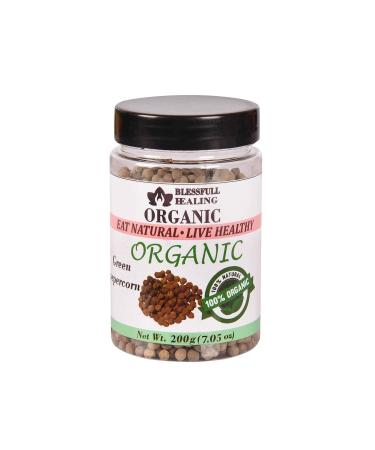 Blessfull Healing Organic Green Peppercorn 200 Gram Airtight Container (Packing May Vary) 200 Gram 7.05 oz