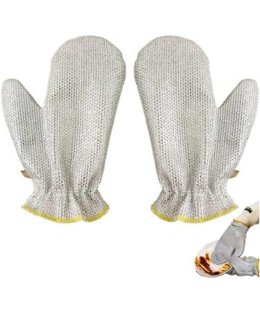 Wire Dishwashing Gloves Non-scratch Wire Household Cleaning Gloves for Tableware Reuseable Dish Washing Gloves for Pots Pans Stove - Buy Online on GoSupps.com