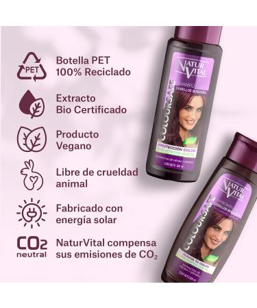  NaturVital NaturVital ColourSafe Burgundy Keratin Shampoo revives colour strengthens and protects 300 ml - Buy Online on GoSupps.com