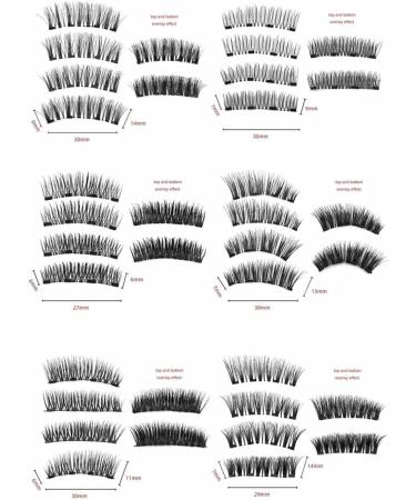 Elara Craft Magnetic Eyelashes Double Sided Magnetic Eyelashes Reusable Lashes Self Adhesive Waterproof Magnetic Eyelashes With Applicator(Style 2) - Buy Online on GoSupps.com