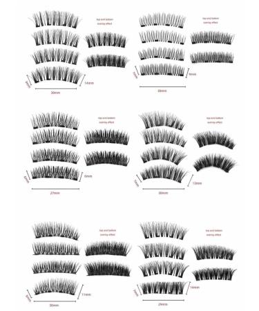 Elara Craft Magnetic Eyelashes - Reusable Double Sided Waterproof Lashes with Applicator | Style 3 for Effortless Beauty - Buy Online on GoSupps.com