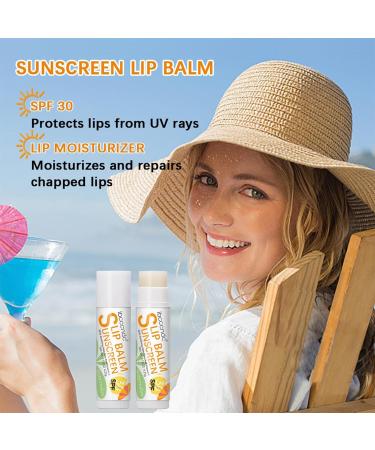 Sunscreen for Lips Bum Sun SPF30 Lip Sunscreen - Travel Size Sunscreen for Lips Soothes and Moisturizes Lips Sun Protection Lip Care Tumotsit #3 Watermelon Flavor - Buy Online on GoSupps.com