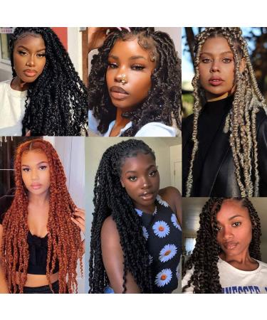 Leeven 30 Inch Passion Twist Crochet Braids Hair for Butterfly Locs - 1 Pack Long Water Wave Crochet Hair | Bohemian Braids 1B# 30 Inch - Buy Online on GoSupps.com