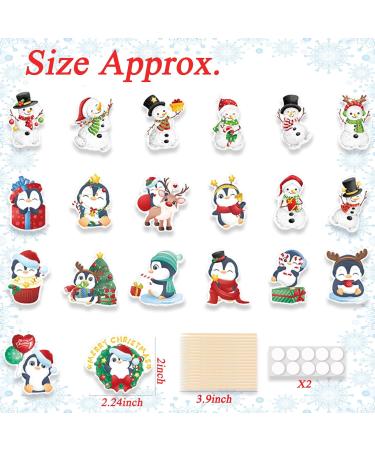 20 Pcs Christmas Snowman Penguin Cupcake Toppers Christmas Snowman Penguin Theme Party Cake Toppers for Kids Birthday Party Baby Shower Party Supplies Christmas Decoration Supplies - Buy Online on GoSupps.com