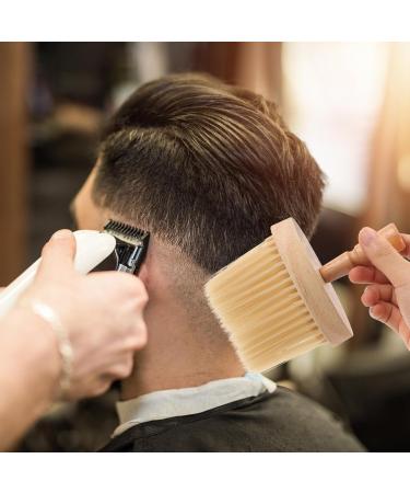 Healeved Hairdressing Bristle Brush Neck Brush Tool Salon Shave Brush Barber Brush Hard Brush for Waves Neck Duster Hair Salon Shaving Brush Manual Shaving Barber with Wood Handle - Buy Online on GoSupps.com