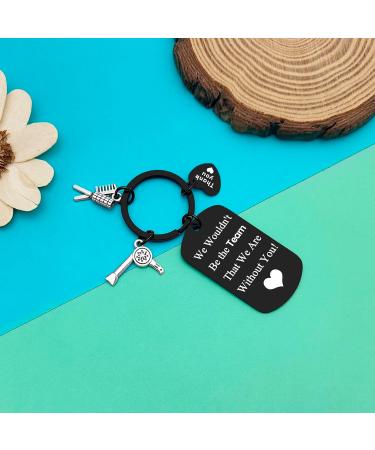 Dabihu Hairdresser Keyring Gifts Appreciation Gifts Keychain for Hair Stylist Cosmetician Hair Barber Beautician Graduation Salon Barber Colleague Christmas Retirement Gifts Black- We Wouldn't Be the Team That We Are Without You! - Buy Online on GoSupps.com
